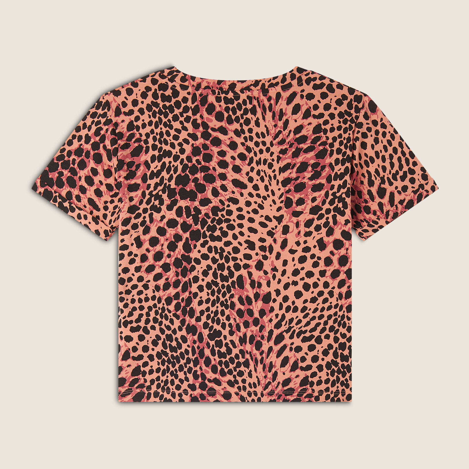 T-shirt regular fit in jersey animalier