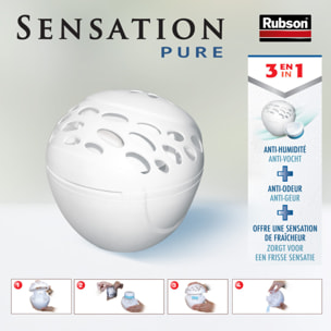 Pack de 2 - Rubson - Recharge Sensation 3En1 Neutre Pure Lot De 2 Recharges