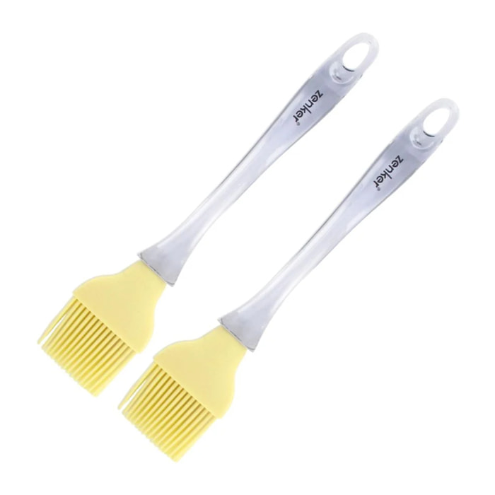 Ensemble de 2 Pinceaux de cuisine et de pâtisserie 24 cm en poils silicone Zenker Smart Pastry