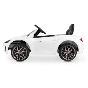 Coche de bateria MASERATI WHITE vehículo eléctrico infantil 12V7AH +3 años