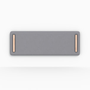Tête de lit en tissu gris 160 cm - Katia