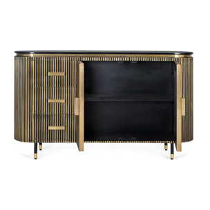 Aparador de Madera de Mango Estilo Clásico Moderno