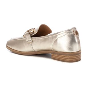 Zapato mocasín de piel oro