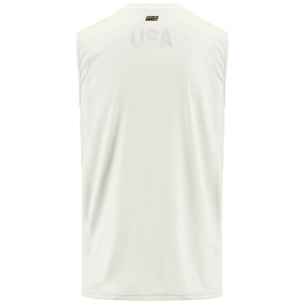 Kappa - T-Shirts & Top Uomo Bianco - KOMBAT DRIDE US