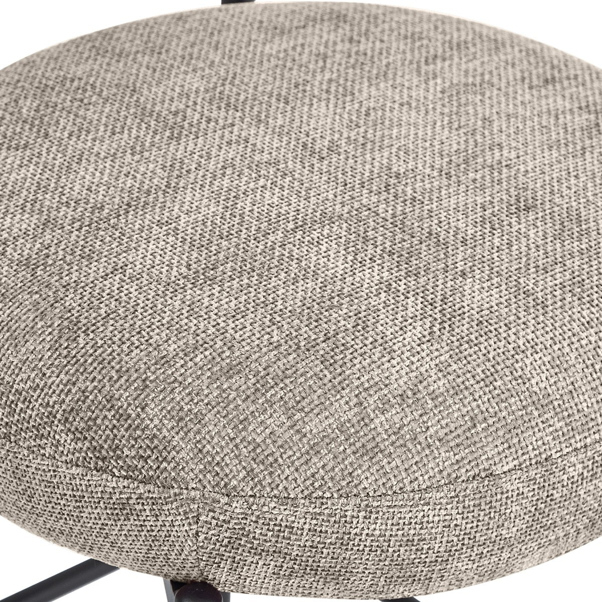 Lot de 2 tabourets de bar en tissu chenille - ORLA