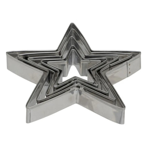 Emporte-pièces étoiles 7 pièces kit Noël