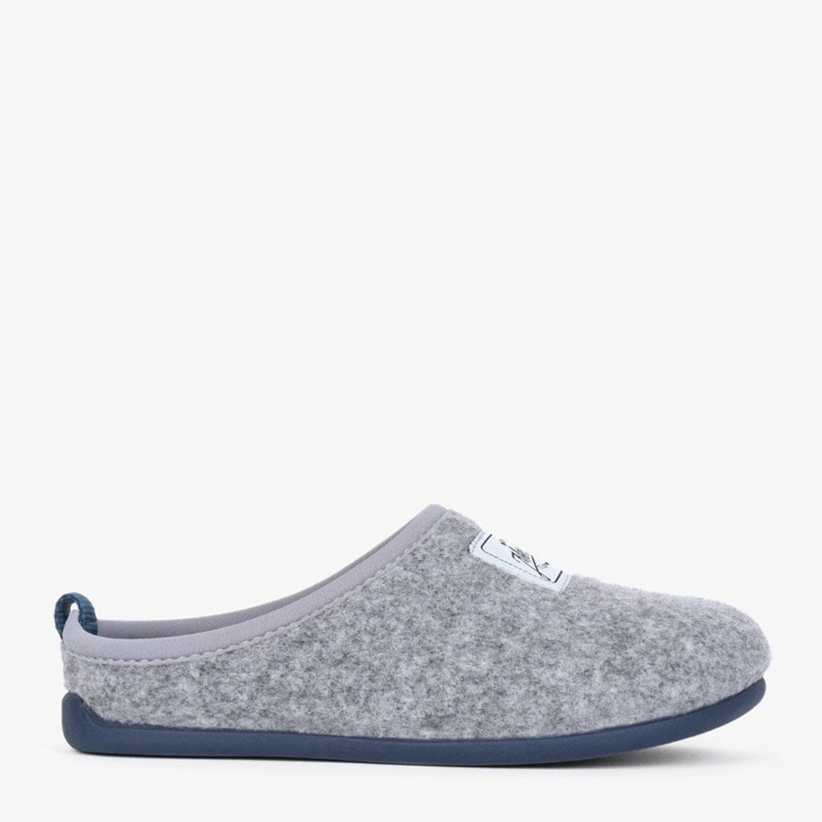 Zapatillas de casa ecológicas en color gris azulado
