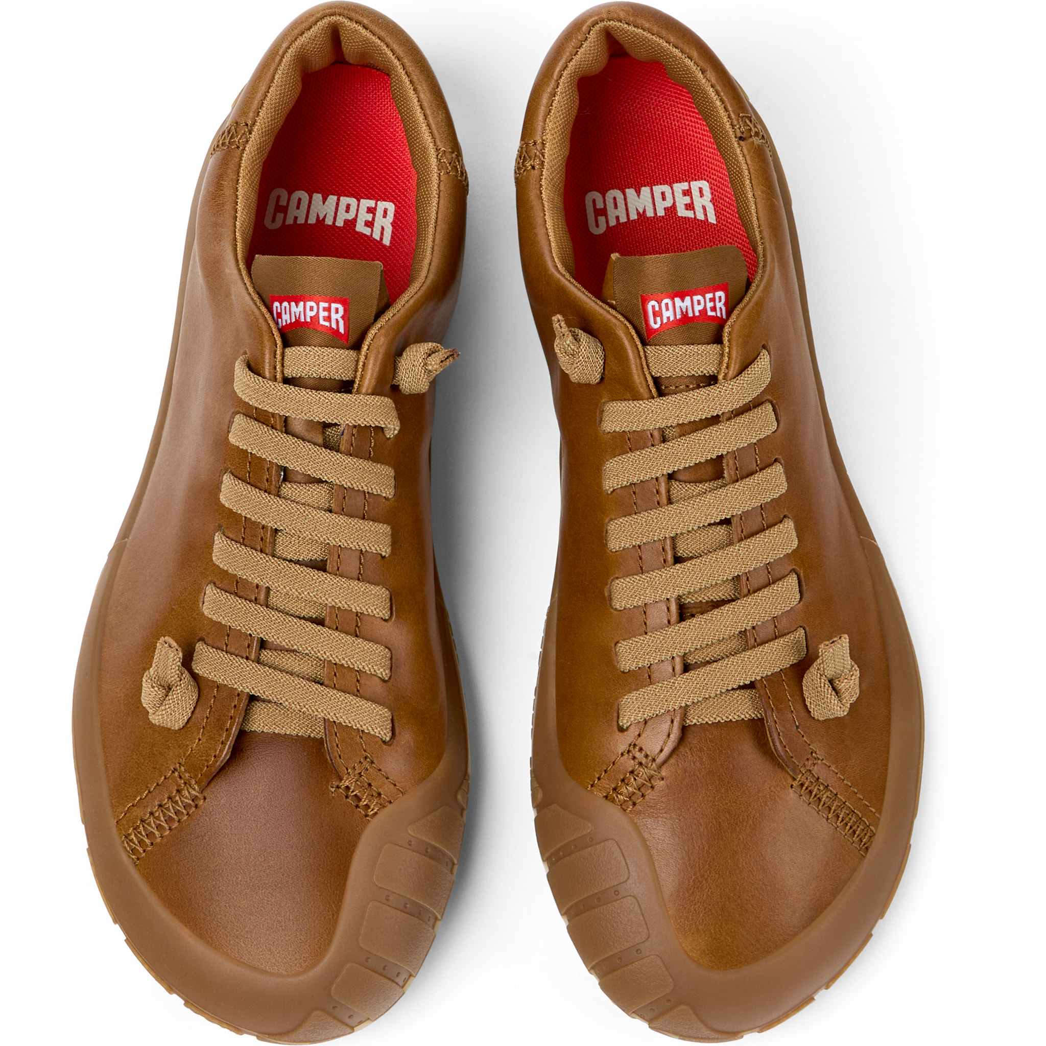 Zapatillas - CAMPER Peu Path+ - Marron - Piel lisa