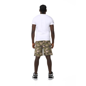 Conjunto completo de hombre con camiseta y pantalón corto camuflaje Leone Summer Style