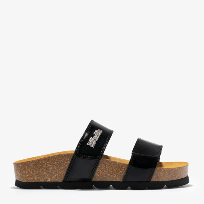 Sandalias Bio Straps Patent Negro D.Franklin