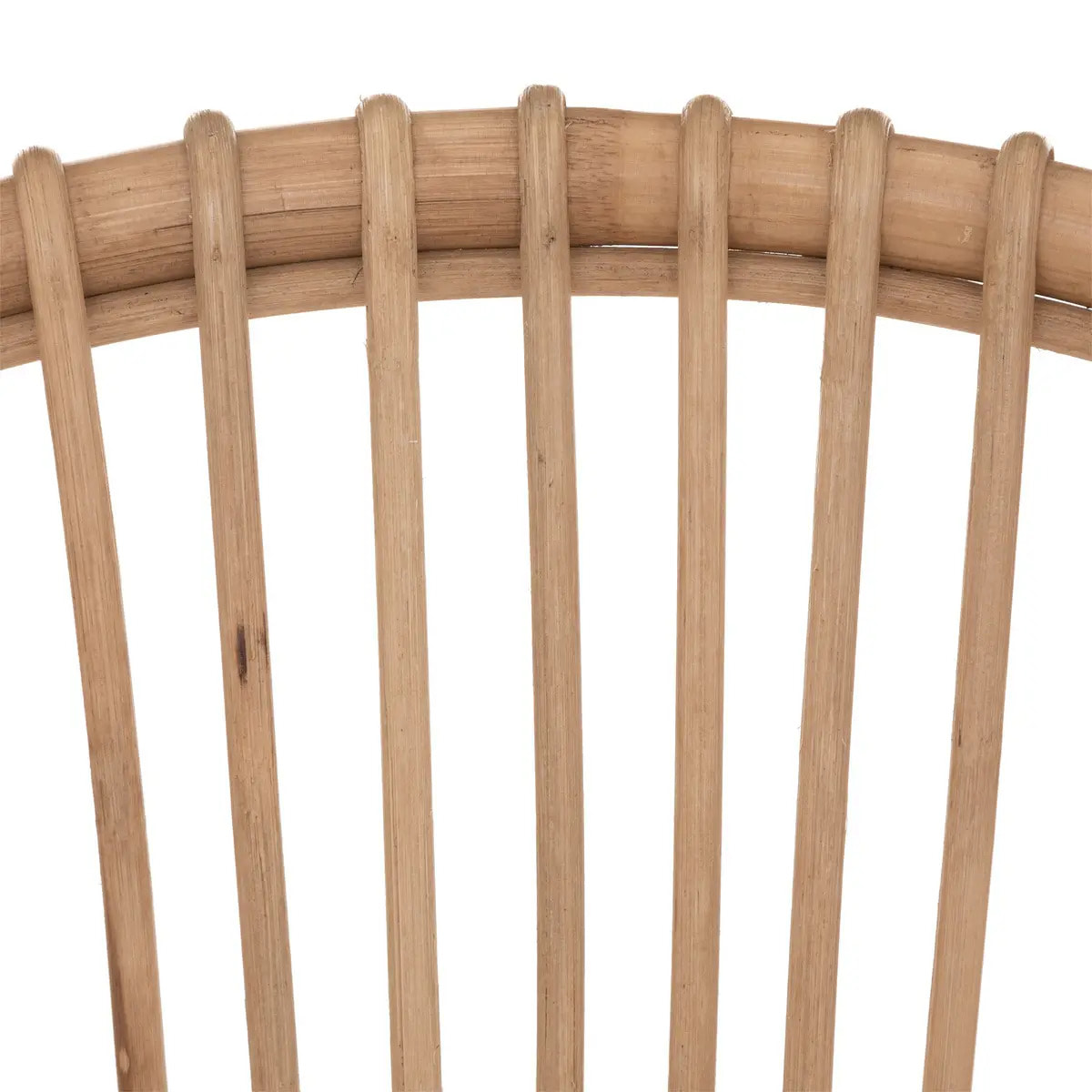 Fauteuil "Neta" - rotin et coton - blanc