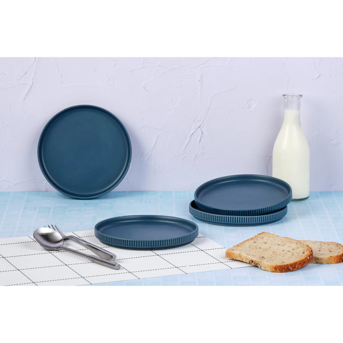 Assiette SCANDI Ø16,5cm - 4 pièces - Marine