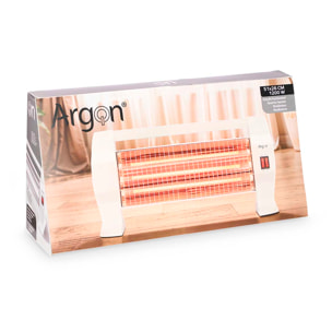 Stufa a quarzo orizzontale con 3 barre. 800W di potenza.