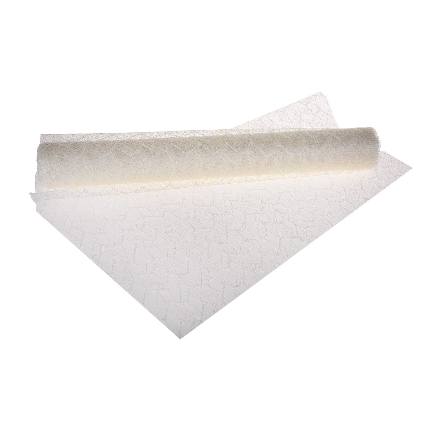 Bobina Bello. Lunghezza 822 Cm - Pezzi 1 - 822X53X0,1cm - Colore: Bianco - Bianchi Dino - Decorazioni Varie