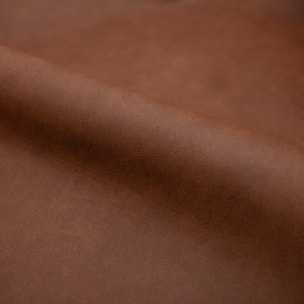 Lot de 2 chaises de bar 75 cm en cuir synthétique marron - Kalba