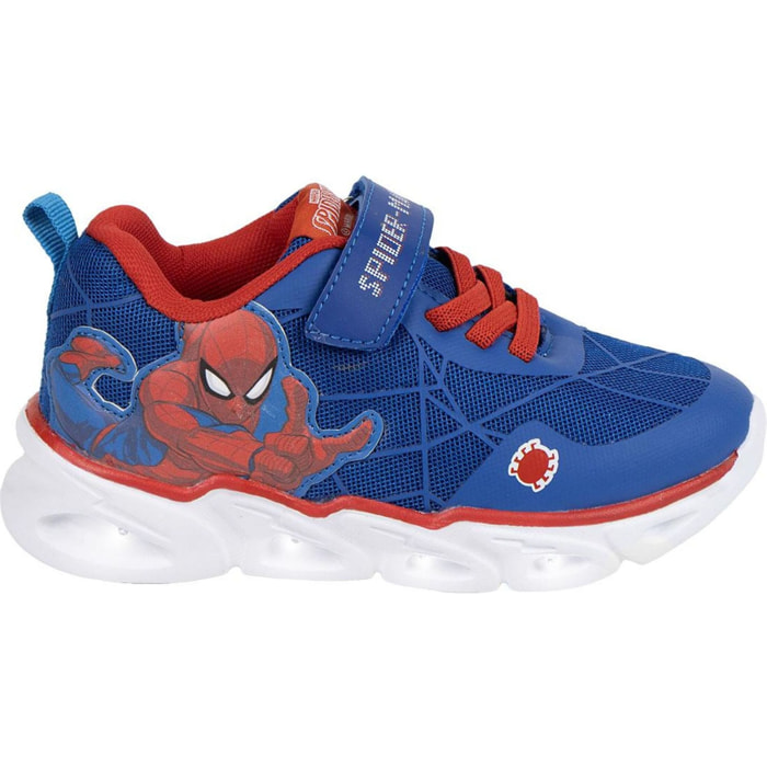 Deportiva Suela Ligera Eva Con Luces Spiderman