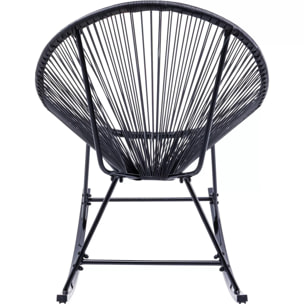 Fauteuil à bascule Acapulco noir Kare Design