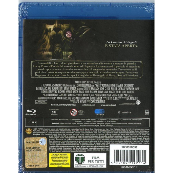 Harry Potter e La Camera dei Segreti Blu-Ray Warner Bros.