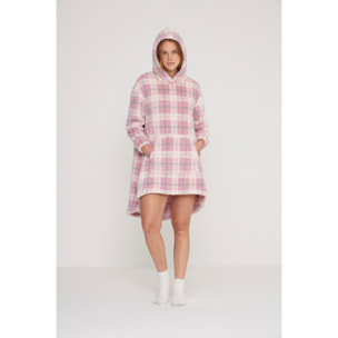 Poncho donna orsino in eco pelliccia con cappuccio Noidinotte