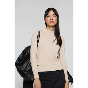 Giacca effetto lucido nera Snow con cappuccio fisso e dettagli Polo Club