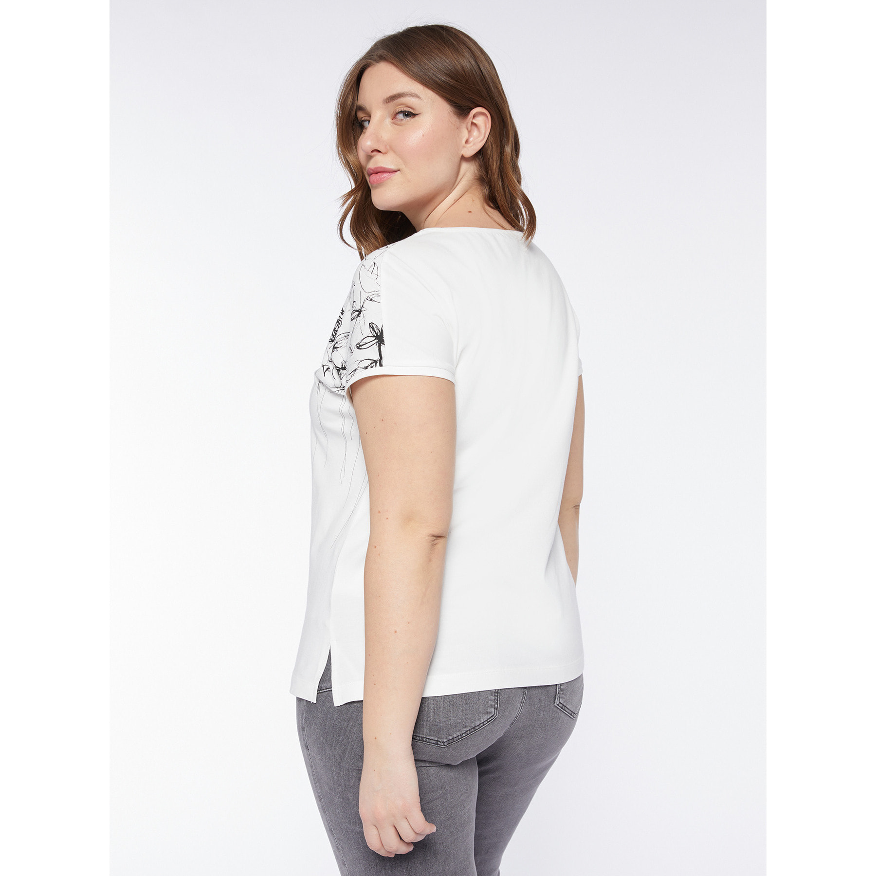 Fiorella Rubino - Camiseta con mariposas - Blanco