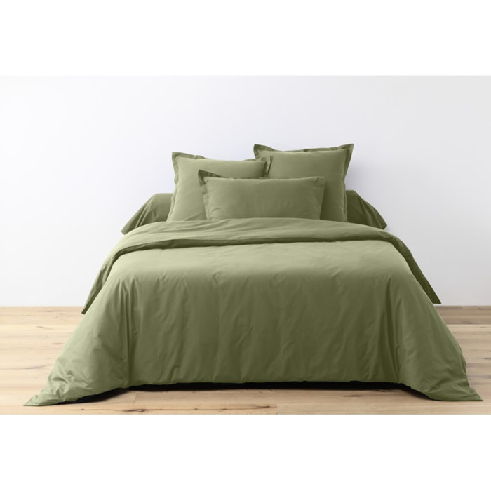 Parure Housse De Couette + 2 taies 100% Coton 57fils Verveine