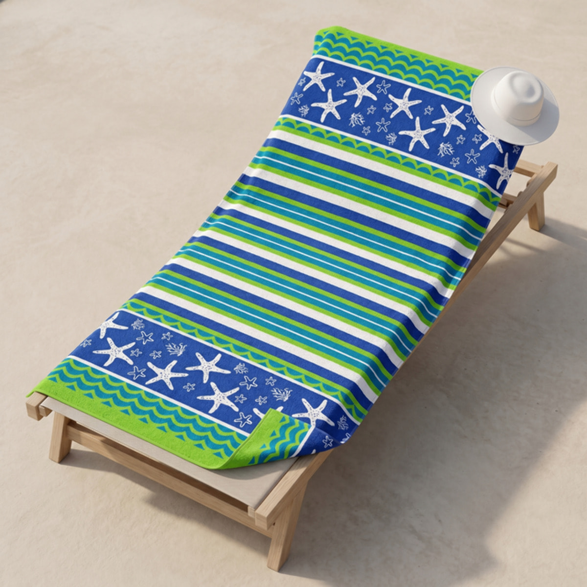 Telo mare in spugna jacquard, 90x165 cm, 100% cotone egiziano, morbido e super assorbente, asciugamano spiaggia grande con fantasia marina colorata, resistente e certificato OEKO-TEX, ideale per mare piscina e viaggio