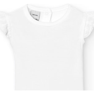 Body bebé tirantes puntilla algodón