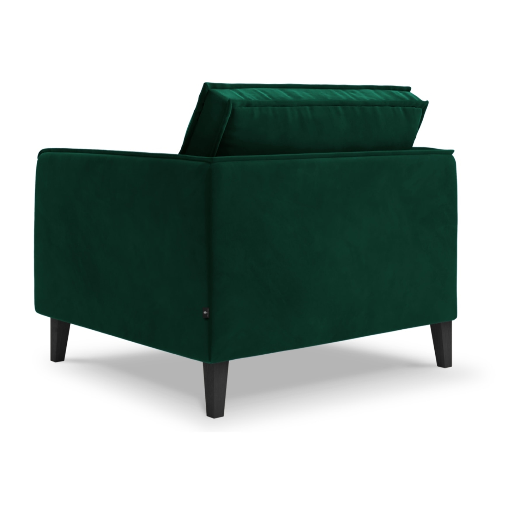 Fauteuil xl "Provence" en velours vert bouteille