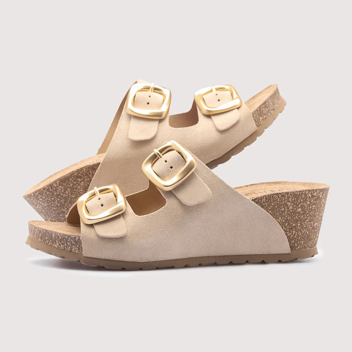Cuña Serraje Beige - Nijar