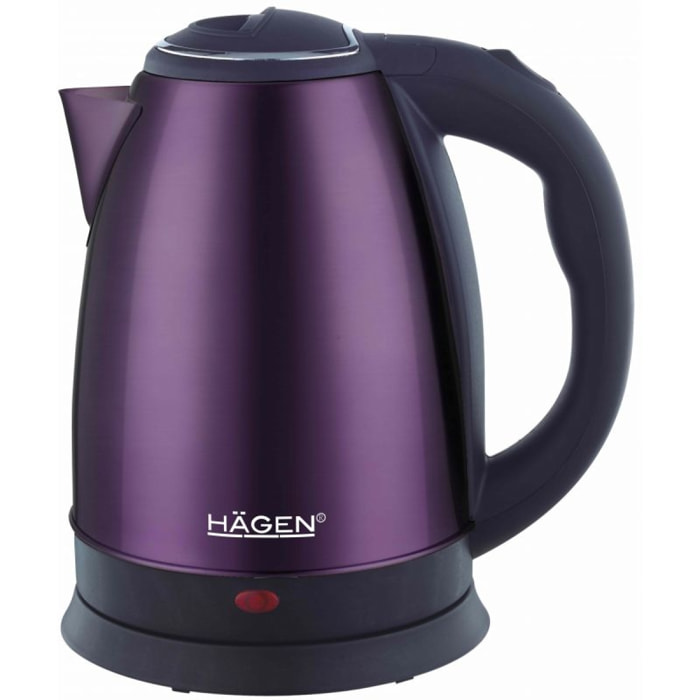 Bouilloire électrique 1.8L inox sans fil violet Hagen HA5525-PUR