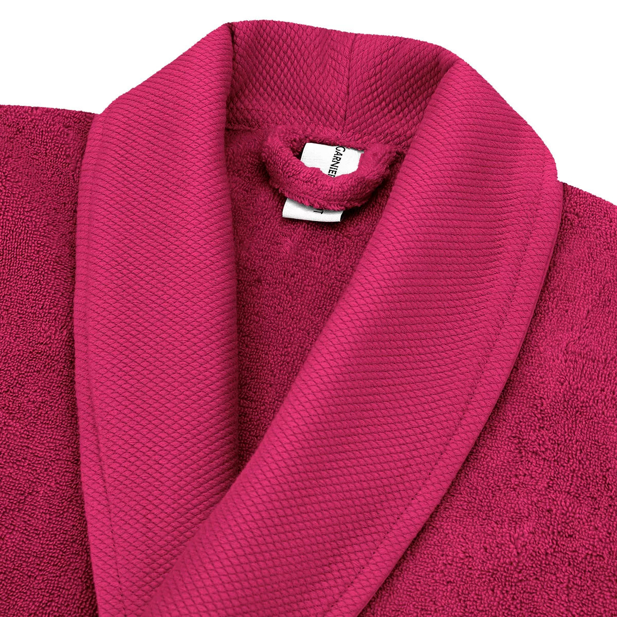 Peignoir pur coton 420 g/m² uni rose Elea fuchsia