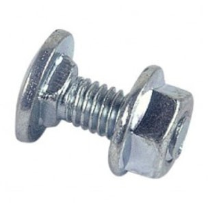 Boulon LENNIE Tête ronde collet carré TRCC - Zingué blanc - Ø8x140 - boite de 50 - BTRCC0814002B