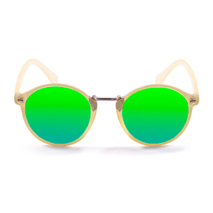 Gafas de sol PALO ALTO MARYLAND - Marrón claro mate / Revo verde