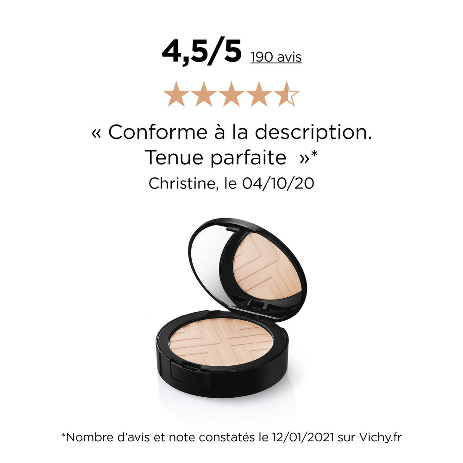 N°15 OPAL - Fond de Teint Poudre Compacte 9,5 g