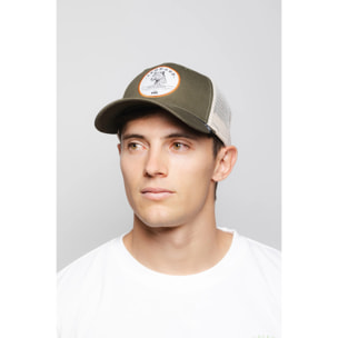 Gorras Hanukeii Leopard Truck Green / Beige