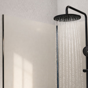 Pack de 3 Panneaux Muraux Aluminium Ivoire 90x210 cm avec Profilés Noirs - WALL'IT