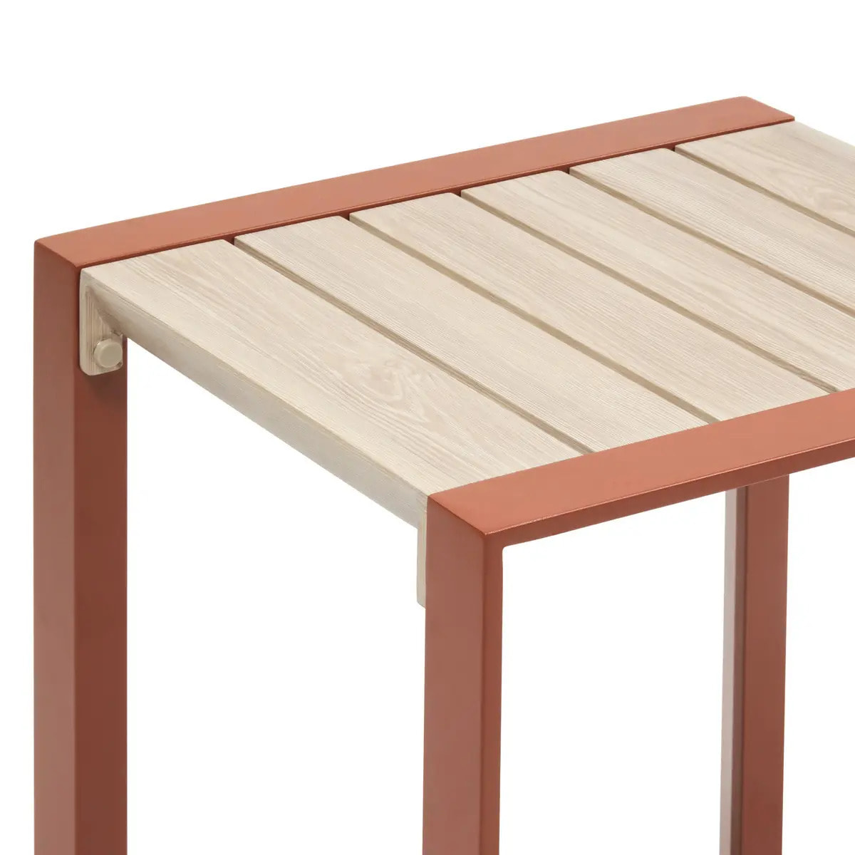Table d'appoint de jardin Allure 44x44x55cm acajou