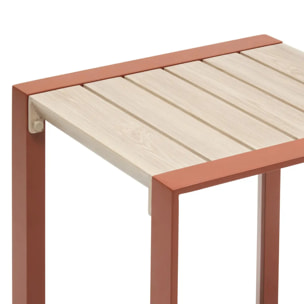 Table d'appoint de jardin Allure 44x44x55cm acajou