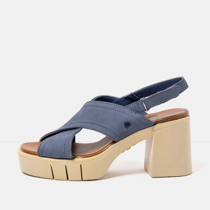 Sandalias con tacón 1990 NOBUCK OCEAN / EIVISSA color Ocean
