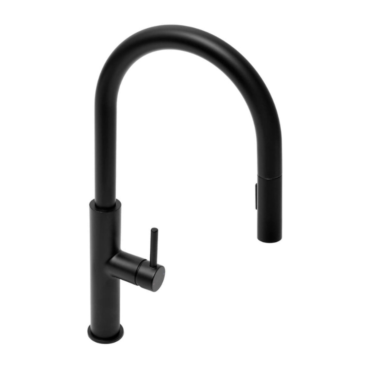 Mitigeur cuisine avec douchette extractible 2 jets, noir mat (SATBSD286C)