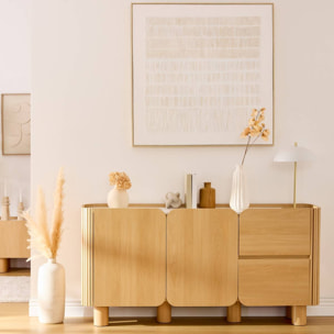 Buffet 2 portes 2 niveaux Homelya H80cm