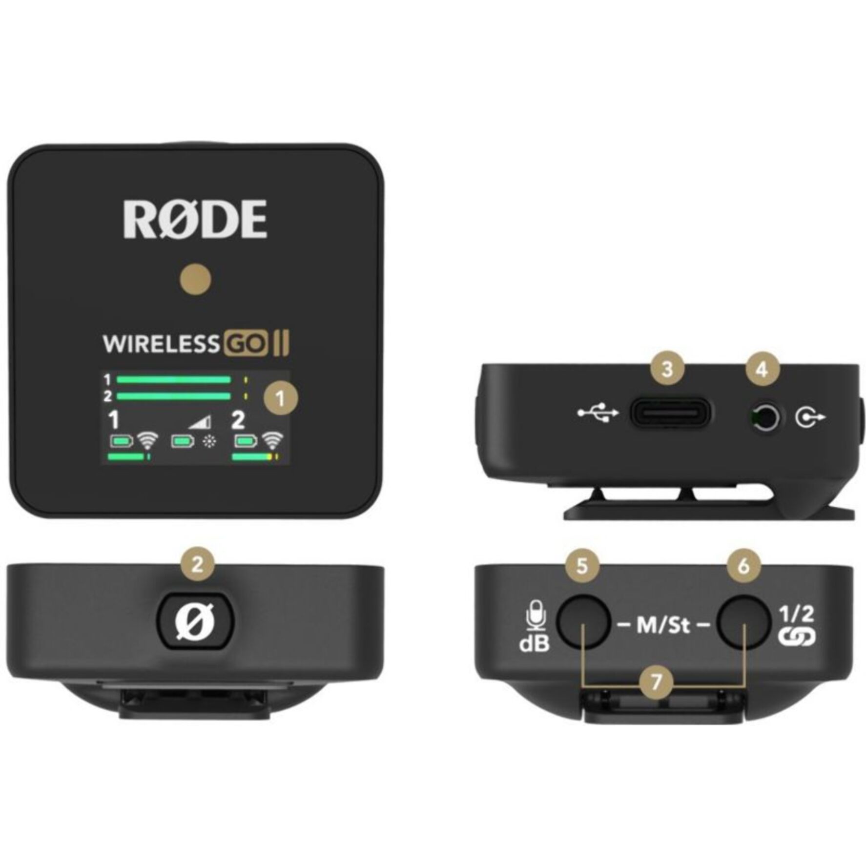 Micro cravate sans fil RODE Wireless Go II