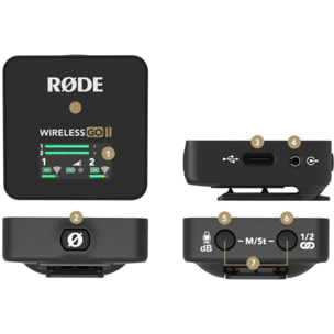 Micro cravate sans fil RODE Wireless Go II