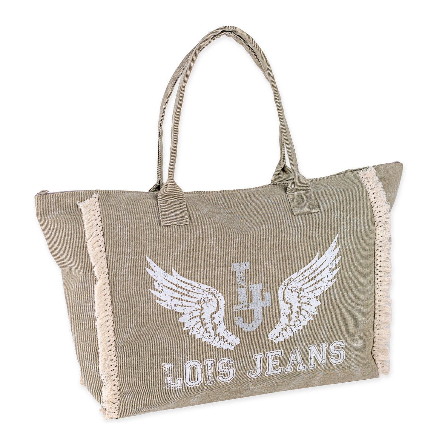 Bolso De Playa Lois Galwey Kaki