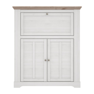 Bar en bois effet chêne clair blanchi - ILONA