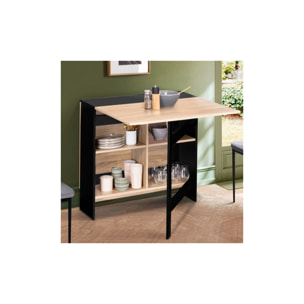 Table repas console pliable Edi avec rangements