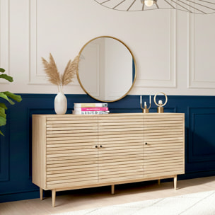 Buffet 3 portes effet chêne - TIVOLI