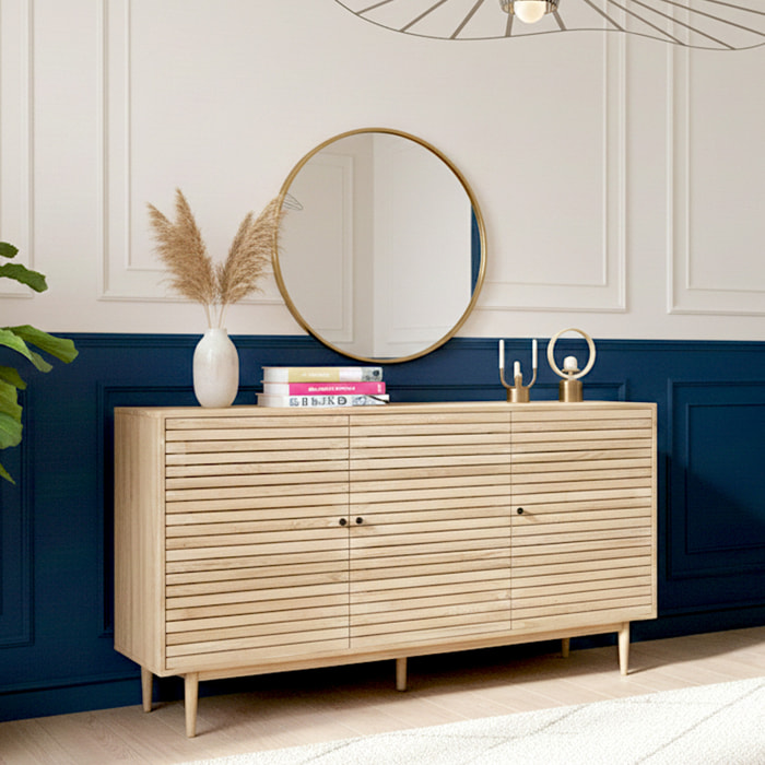 Buffet 3 portes effet chêne - TIVOLI