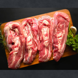 Tendron de veau Blonde d'Aquitaine 4 tranches de 170g - 680g - France - Axuria